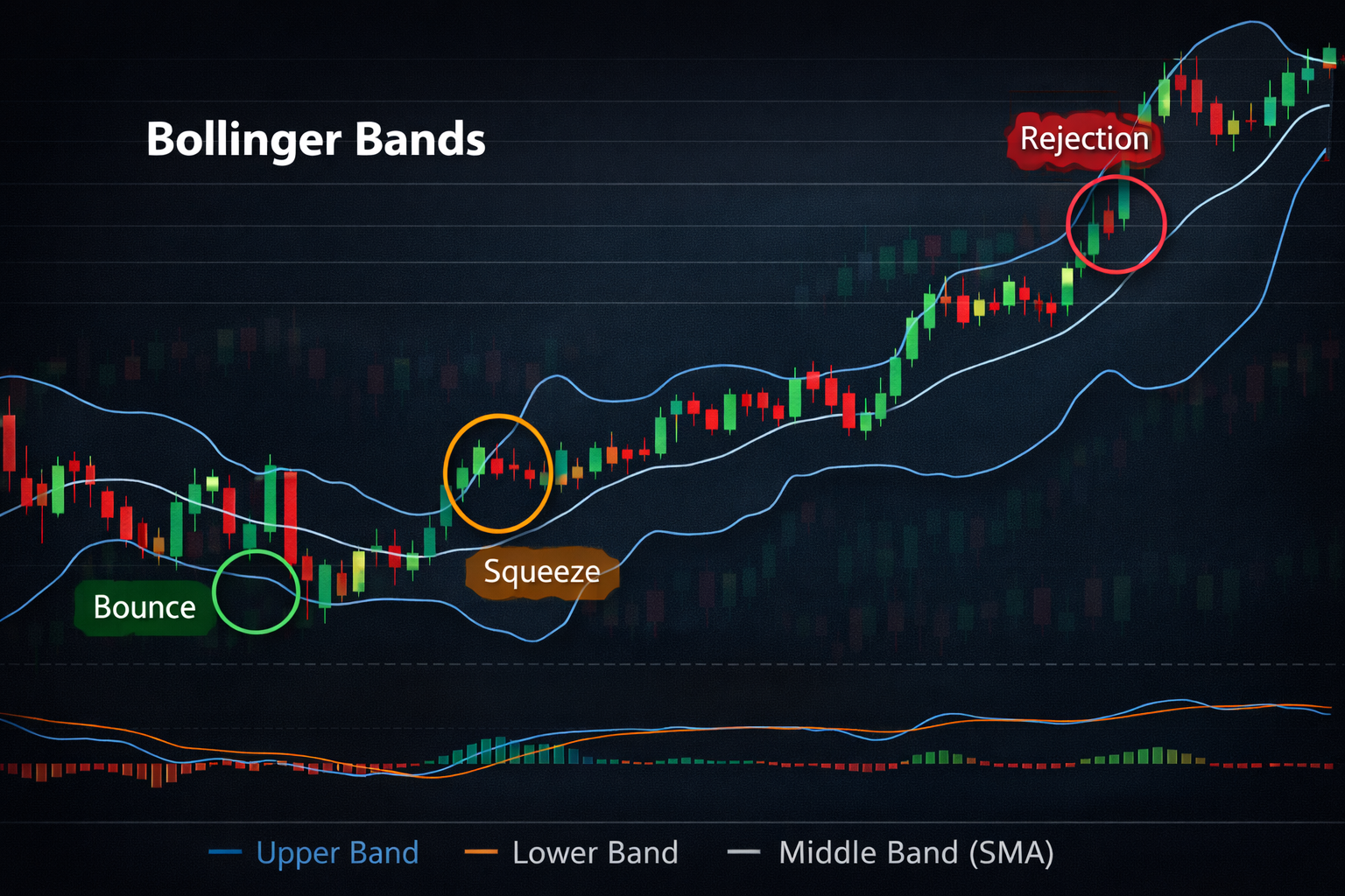 Bollinger Bands indicator example